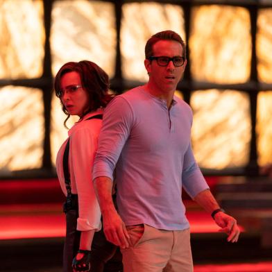 Free Guy, 20th Century Studios, Jodie Comer, como Molotov Girl, Ryan Reynolds, como Guy<!-- NICAID(14863760) -->