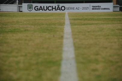 VERANÓPOLIS, RS, BRASIL (06/08/2021)preparação do Veranópolis para a Divisão de Acesso no Estádio Municipal Antônio David Farina. (Antonio Valiente/Agência RBS)<!-- NICAID(14856328) -->