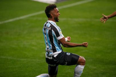 Foto do jogo do Grêmio contra o Bahia pelo Campeonato Brasileiro. Borja comemora.Foto: Jefferson Botega/Agência RBSIndexador: Jeff Botega<!-- NICAID(14869106) -->