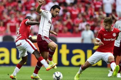 PORTO ALEGRE, RS, BRASIL,12-10-2014:Brasileirão - 28ª rodada, Inter x Fluminense no estádio Beira-rio.(FOTO:RICARDO DUARTE/AGENCIA RBS)Jogador Fred