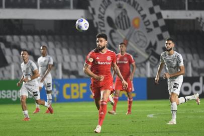 Santos x Inter - 17ª rodada/Brasileirão Yuri Alberto e jogadores durante lance de bola.Foto: Ricardo Duarte/Internacional SC/Divulgação<!-- NICAID(14869408) -->