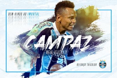 futebol, jaminton campaz, meia, colombiano, grêmio