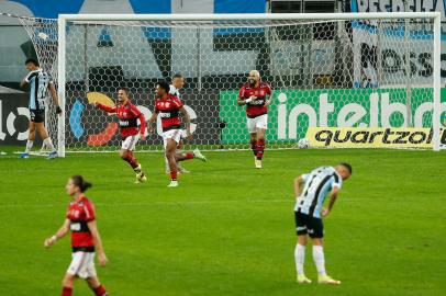 Partida do Grêmio vs Flamengo na Arena do Grêmio pela Copa do Brasil.Foto: Marco Favero/Agência RBSIndexador: Felix Zucco<!-- NICAID(14872453) -->