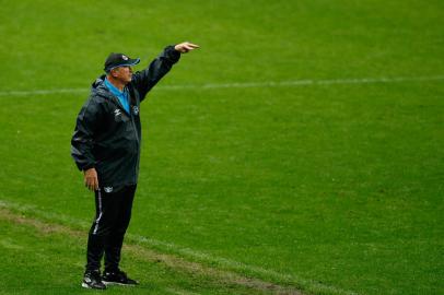 Partida do Grêmio vs Flamengo na Arena do Grêmio pela Copa do Brasil. Na imagem, o técnico Felipão.Foto: Marco Favero/Agência RBSIndexador: Felix Zucco<!-- NICAID(14872451) -->