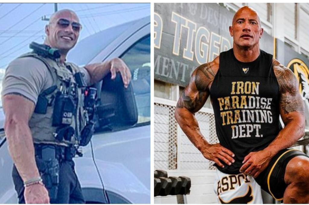 Além de sósia policial, fãs acham que The Rock tem irmão gêmeo