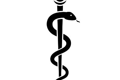 Snake with stick ancient medical symbolFonte: 165781349<!-- NICAID(14881279) -->