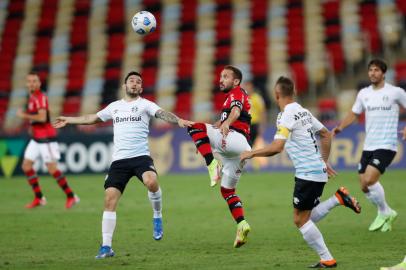 RIO DE JANEIRO, RJ, BRASIL - 19.09.2021 - Flamengo e Grêmio jogam no Maracanã pela 21ª rodada do Campeonato Brasileiro.Indexador: Gilvan de Souza / Agencia O Dia<!-- NICAID(14893586) -->