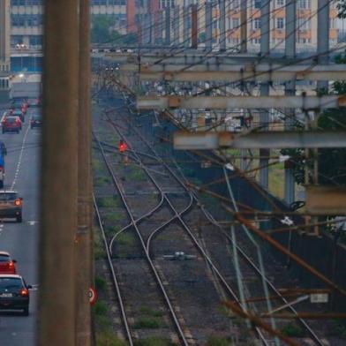 Avenida Mauá, trensurb, linha, trem, Porto Alegre, Centro Histórico