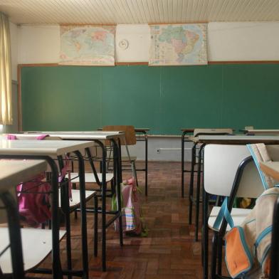 *** Sala de aula - RRigon ***Foto para matéria sobre educação. Na foto sala de aula da Escola Municipal de Ensino Fundamental Ítalo João Balen, no bairro Cruzeiro.<!-- NICAID(49542) -->