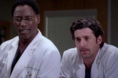 Isaiah Washington e Patrick Dempsey em Greys Anatomy<!-- NICAID(14897823) -->