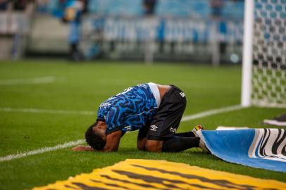 PORTO ALEGRE, RS, BRASIL - 03.10.2021 - O Grêmio recebe o Sport na Arena, em jogo válido pela 23ª rodada do Brasileirão. Partida marca a volta da torcida à Arena durante a pandemia. (Foto: Jefferson Botega/Agencia RBS)Indexador: Jeff Botega<!-- NICAID(14905196) -->