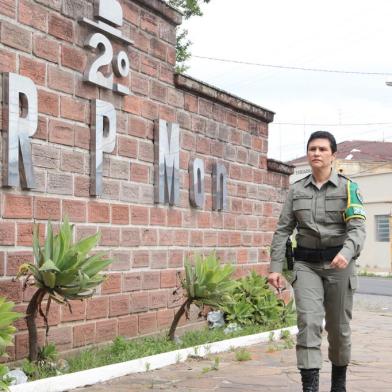 08/10/2021 - SANTANA DO LIVRAMENTO, RS -  A soldado Florimar Bastos, 46 anos, de Santana do Livramento, venceu câncer de mama e após 14 meses afastadas da BM para tratamento volta no dia 18 de outubro ao Grupo de Policiamento Ambiental de Santana do Livramento. FOTO: Daniel Badra / Especial<!-- NICAID(14910500) -->