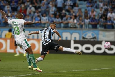 PORTO ALEGRE, RS, BRASIL - 17.10.2021 - O Grêmio recebe o Juventude na Arena, em jogo válido pela 27ª rodada do Brasileirão. (Foto: Lauro Alves/Agencia RBS)<!-- NICAID(14917604) -->