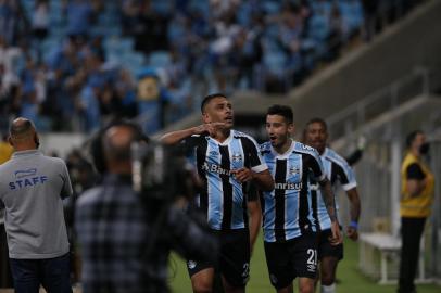 PORTO ALEGRE, RS, BRASIL - 17.10.2021 - O Grêmio recebe o Juventude na Arena, em jogo válido pela 27ª rodada do Brasileirão. (Foto: Lauro Alves/Agencia RBS)<!-- NICAID(14917632) -->