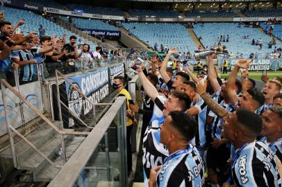 27/10/2021 - BRASIL, RS, PORTO ALEGRE. Grêmio recebe o Ceará, na Arena, na final do Campeonato Brasileiros de aspirantes. (Foto: Mateus Bruxel/Agência RBS)<!-- NICAID(14926453) -->