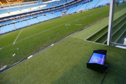 PORTO ALEGRE, RS, BRASIL - 31/10/2021 - O Grêmio recebe o Palmeiras na Arena pela 29ª rodada do Campeonato Brasileiro. (Foto: Lauro Alves/Agencia RBS)<!-- NICAID(14929494) -->