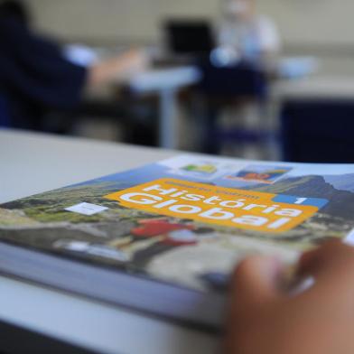 CAXIAS DO SUL, RS, BRASIL, 27/10/2021 -  foto do ambiente escolar, com alguma referência ao ensino médio e às salas de aula para matéria sobre benefício de R$ 150,00 que o RS vai repassar aos estudantes de Ensino Médio em situação de vulnerabilidade. (Marcelo Casagrande/Agência RBS)<!-- NICAID(14926048) -->