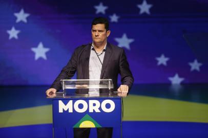 Ex-juiz Sérgio Moro se filia ao PodemosDF - ELEIÇÕES 2022/MORO/PODEMOS/FILIAÇÃO  - POLÍTICA - O ex-ministro da Justiça Sérgio Moro   discursa ao oficializar sua filiação ao   Podemos em cerimônia realizada no   Centro de Convenções Ulisses Guimarães,   em Brasília, nesta quarta-feira, 10 de   novembro de 2021. O ex-juiz da Lava   Jato disse que o Brasil precisa de   líderes que ouçam e atendam a voz do   povo brasileiro.   10/11/2021 - Foto: DIDA SAMPAIO/ESTADÃO CONTEÚDOEditoria: POLÍTICALocal: BRASÍLIAIndexador: DIDA SAMPAIOFotógrafo: ESTADÃO CONTEÚDO<!-- NICAID(14937113) -->