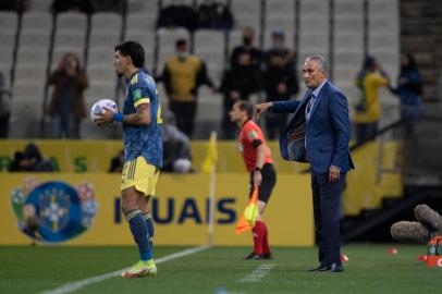 11/11/2021 - SÃO PAULO, SP - NEO QUÍMICA ARENA: ELIMINATÓRIAS DA COPA DO MUNDO. Seleção brasileira enfrenta o time da Colômbia na disputa pelas vagas da Copa de 2022. FOTO: Lucas Figueiredo / CBF / DivulgaçãoIndexador: Lucas Figueiredo/CBF<!-- NICAID(14939049) -->