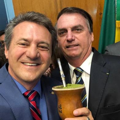 Deputado Giovani Cherini e Jair Bolsonaro