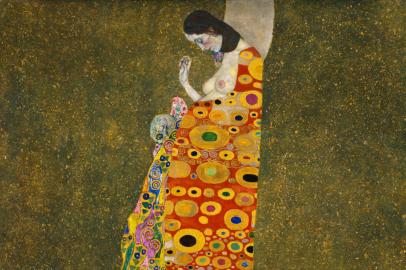 Hope II (1907-1908), tela de Gustav Klimt<!-- NICAID(14946832) -->