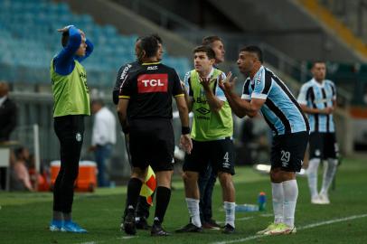 PORTO ALEGRE, RS, BRASIL - 23.11.2021 - O Grêmio recebe o Flamengo, na Arena, em jogo atrasado da segunda rodada do Campeonato Brasileiro. (Foto: Jefferson Botega/Agencia RBS)Indexador: Jeff Botega<!-- NICAID(14949228) -->