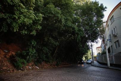 Porto Alegre, RS, Brasil - 23/11/2021 - O morro Ricaldone tem deslizamentos a cada nova chuva, alerta moradora. A lama desce o morro, ameaçando os moradores da rua Engenheiro Saldanha e ameaçando fazer ruir a rua logo acima. (Foto: Anselmo Cunha/Agência RBS)Indexador: Anselmo Cunha<!-- NICAID(14949002) -->