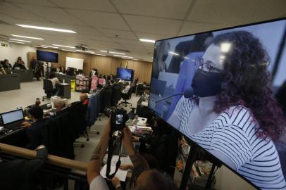 PORTO ALEGRE, RS, BRASIL,  01/12/2021- Julgamento da Kiss no Foro Central de Porto Alegre. Foto: Lauro Alves  / Agencia RBS<!-- NICAID(14955910) -->