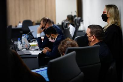 PORTO ALEGRE, RS, BRASIL - 06.12.2021 - Sexto dia de julgamento da Kiss no Foro Central de Porto Alegre. (Foto: Anselmo Cunha/Agencia RBS)<!-- NICAID(14960932) -->