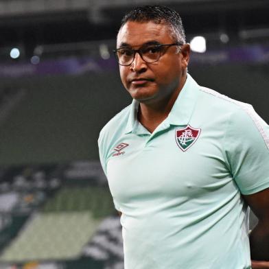 O técnico Roger Machado em jogo do Fluminense contra o Palmeiras no Allianz Parque, pela 13ª rodada do Brasileirão.<!-- NICAID(14912515) -->