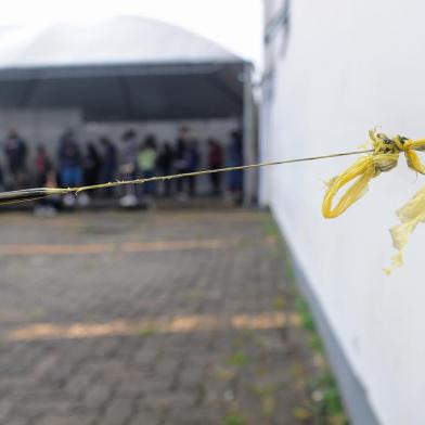 CAXIAS DO SUL, RS, BRASIL, 05/01/2022 - Aumenta procura de testes para covid 19 na cidade. (Marcelo Casagrande/Agência RBS)<!-- NICAID(14983142) -->