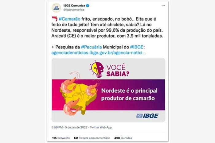 Reprodução / Twitter @ibgecomunica