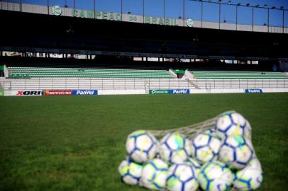 CAXIAS DO SUL, RS, BRASIL (09/04/2019)Treino do Juventude no Estádio Alfredo Jaconi em Caxias do Sul. (Antonio Valiente/Agência RBS)<!-- NICAID(14031572) -->