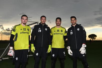 Inter começa a temporada com 4 goleiros da base no time principal. na foto Emerson junior, Keiller, Daniel e anthoni<!-- NICAID(15001825) -->