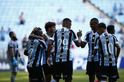 PORTO ALEGRE, RS, BRASIL - 02/02/2022 - O Grêmio recebe o São José-RS, na Arena, em jogo válido pelo Campeonato Gaúcho de 2022. (Foto: Félix Zucco/Agencia RBS)<!-- NICAID(15005437) -->