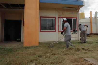 Guaíba, RS, Brasil - 04/02/2022 - A Emei Noely Varella é uma das 20 obras inacabadas que o DG acompanha desde 2019. Segundo a prefeitura, as obras foram retomadas no local. (Foto: Anselmo Cunha/Agência RBS)<!-- NICAID(15007985) -->