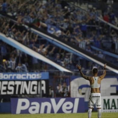 SÃO LEOPOLDO, RS, BRASIL - 09.02.2022 - O Grêmio visita o Aimoré no Estádio Cristo Rei, em jogo válido pela quinta rodada do Gauchão. (Foto: Anselmo Cunha/Agencia RBS)<!-- NICAID(15011716) -->