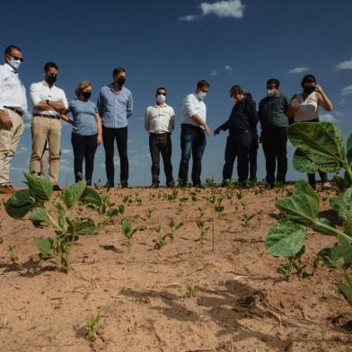 governador visita lavoura de soja em Tupanciretã<!-- NICAID(15012515) -->