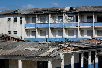 XANGRI-LA, RS, BRASIL, 10-02-2022: Antiga colonia de ferias do Banrisul, na praia de Rainha do Mar, foi adquirida por construtora, que planeja empreendimento imobiliario no local, na beira da praia. (Foto: Mateus Bruxel / Agencia RBS)Indexador: Mateus Bruxel<!-- NICAID(15012131) -->