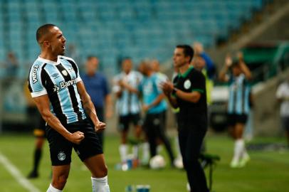 PORTO ALEGRE, RS, BRASIL,  13/02/2022- Grêmio x Juventude: jogo da sexta rodada do Gauchão, equipes duelam nesse domingo, na Arena. Foto: Marco Favero / Agencia RBS<!-- NICAID(15015571) -->