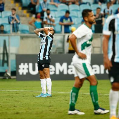 PORTO ALEGRE, RS, BRASIL,  13/02/2022- Grêmio x Juventude: jogo da sexta rodada do Gauchão, equipes duelam nesse domingo, na Arena. Foto: Marco Favero / Agencia RBS<!-- NICAID(15015594) -->