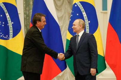 (Moscou - RÃºssia, 16/02/2022) Presidente da RepÃºblica, Jair Bolsonaro acompanhado do Presidente da FederaÃ§Ã£o Russa, Vladmir Putin durante declaraÃ§Ã£o Ã  Imprensa.Foto: Alan Santos/PR<!-- NICAID(15018189) -->