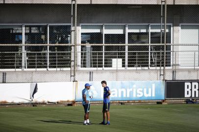 PORTO ALEGRE, RS, BRASIL - 18.02.2022 - Treino do Grêmio no CT Presidente Luiz Carvalho. (Foto: André Ávila/Agencia RBS)<!-- NICAID(15021145) -->