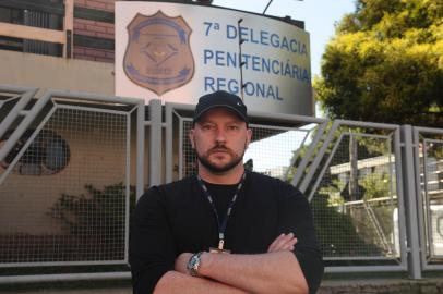 CAXIAS DO SUL, RS, BRASIL (25/02/2022)Fernando Demutti, novo delegado penitenciário da Delegacia Regional da Serra. (Antonio Valiente/Agência RBS)<!-- NICAID(15026707) -->