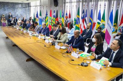 Governadores se reúnem em Brasília para tratar de temas de interesse em comum entre os estados.Indexador: RENATO ALVES<!-- NICAID(15047843) -->