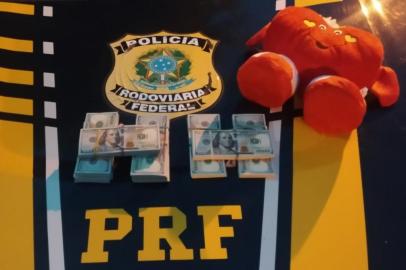 PRF apreende 80 mil dólares escondidos dentro de um brinquedo de pelúcia<!-- NICAID(15049525) -->