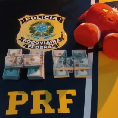 PRF apreende 80 mil dólares escondidos dentro de um brinquedo de pelúcia<!-- NICAID(15049525) -->