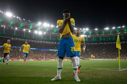 Brasil x Chile no Maracanã pelas Eliminatórias da Copa do Mundo 2022. Lucas Figueiredo/CBF<!-- NICAID(15050754) -->