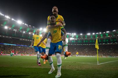 Brasil x Chile no Maracanã pelas Eliminatórias da Copa do Mundo 2022. Lucas Figueiredo/CBF<!-- NICAID(15050752) -->