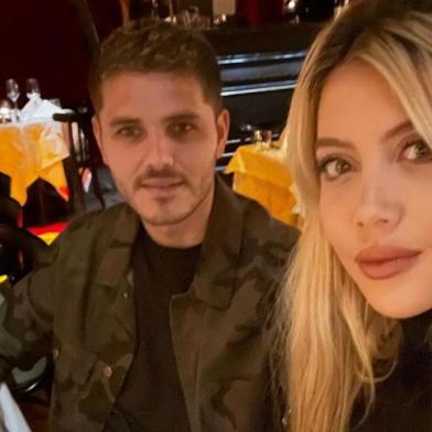 Wanda Nara e Mauro Icardi voltaram a causar polêmicas<!-- NICAID(15053626) -->